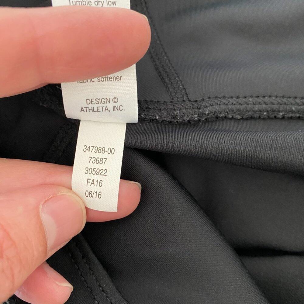 Athleta Silver Shine Strip Sonar Leggings Medium - Picture 8 of 8